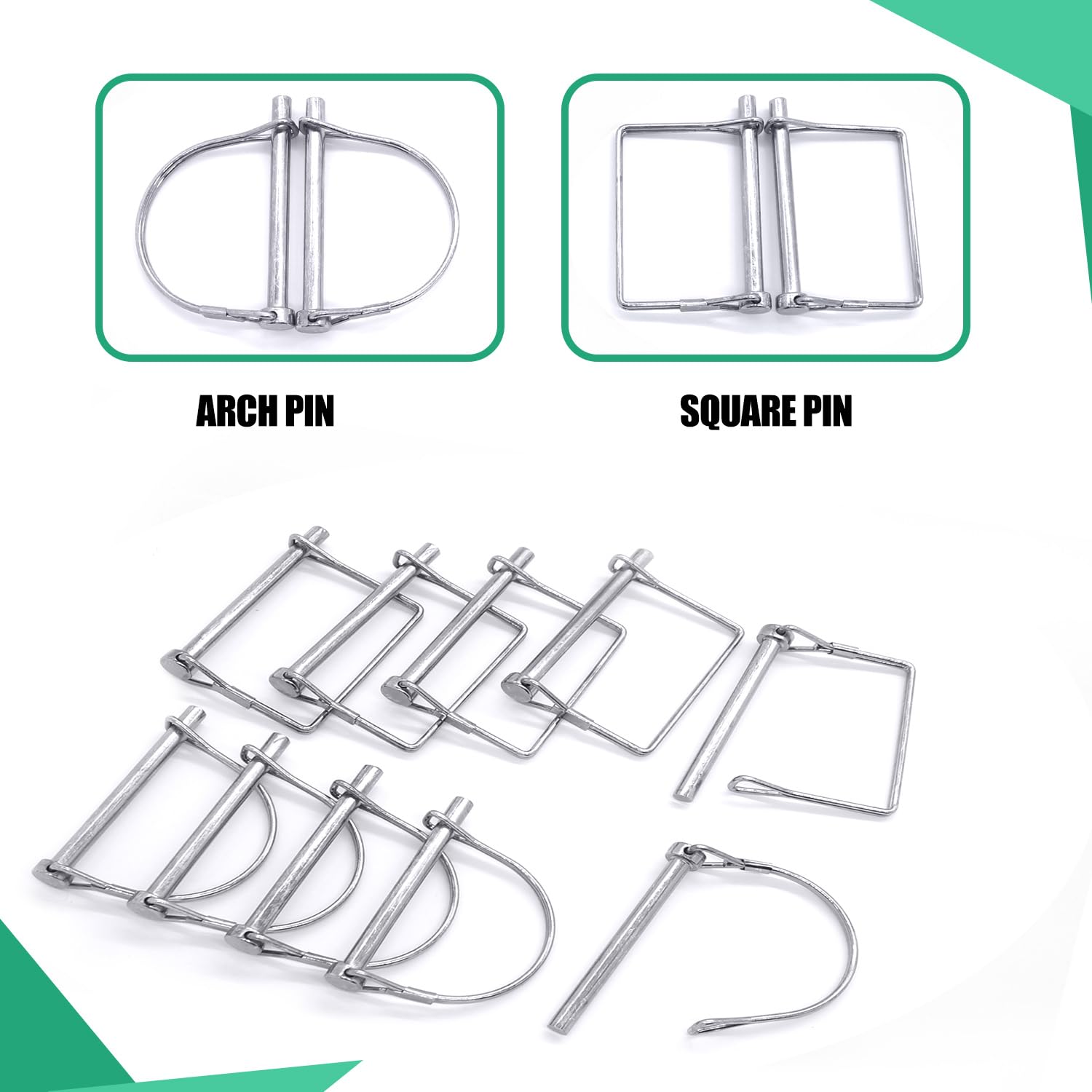 Amazon.co.jp: Twidec/10個 Ptoピンシャフトロックピン 1/4インチ x 2